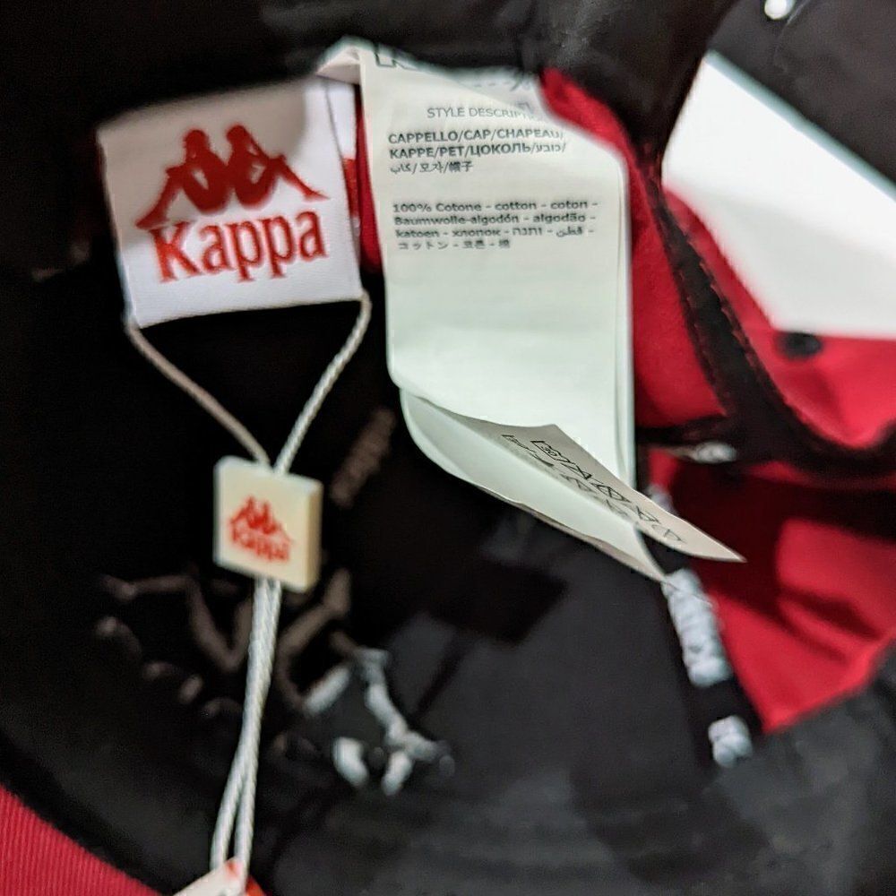 Bnwt Kappa Authentic Bzadem Red Dk Black - Picture 5 of 8